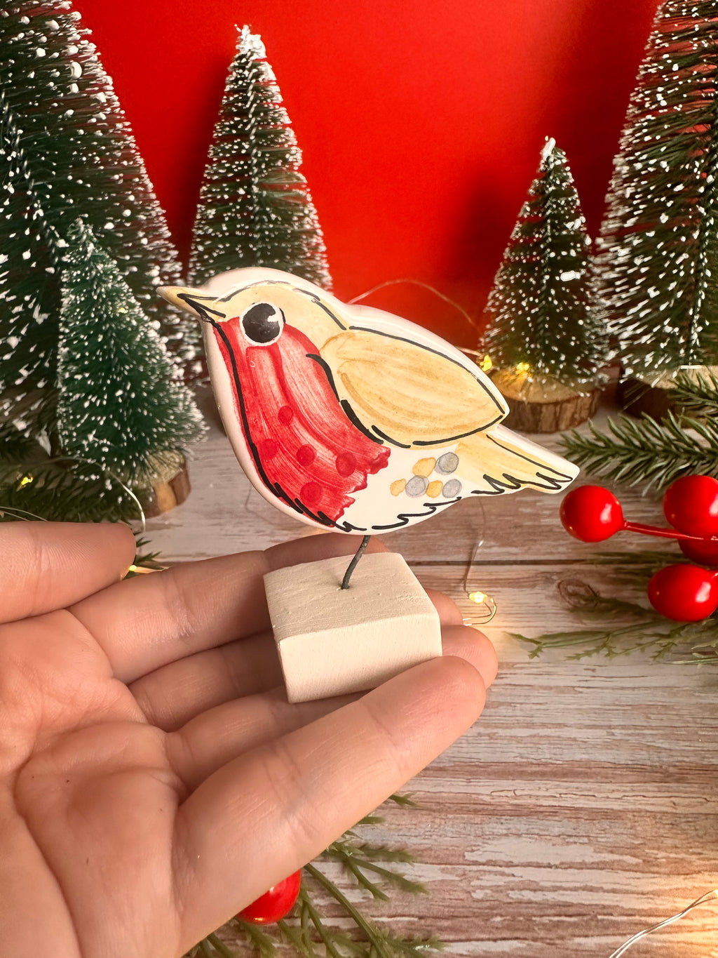 Tiny Robin Ornament