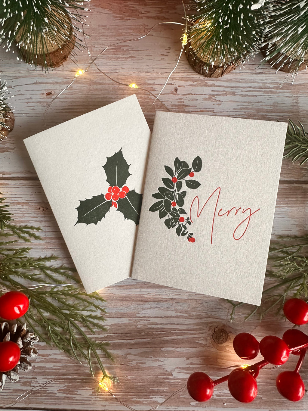 Holly and Ivy Notecard Set