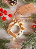 Scented Wreath Wax Melt Christmas Tree Decoration