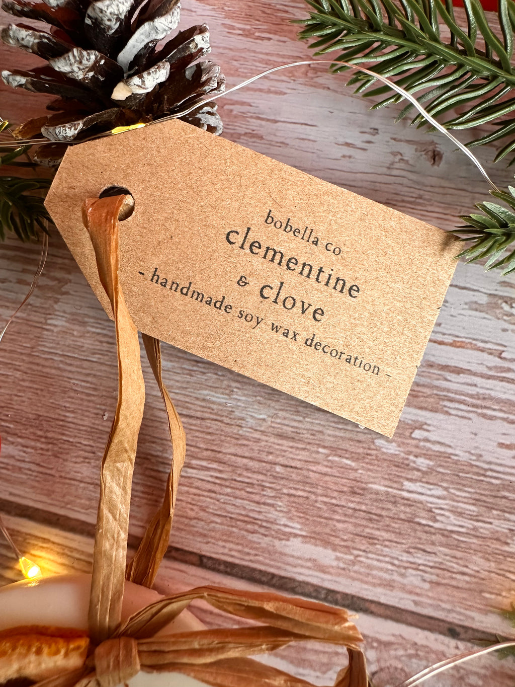 Scented Circle Wax Melt Christmas Tree Decoration