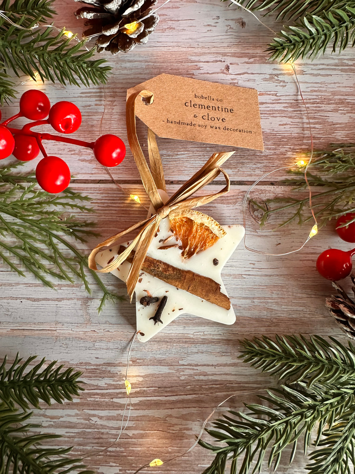 Scented Star Wax Melt Christmas Tree Decoration