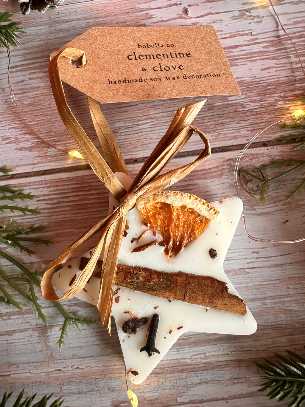 Scented Star Wax Melt Christmas Tree Decoration