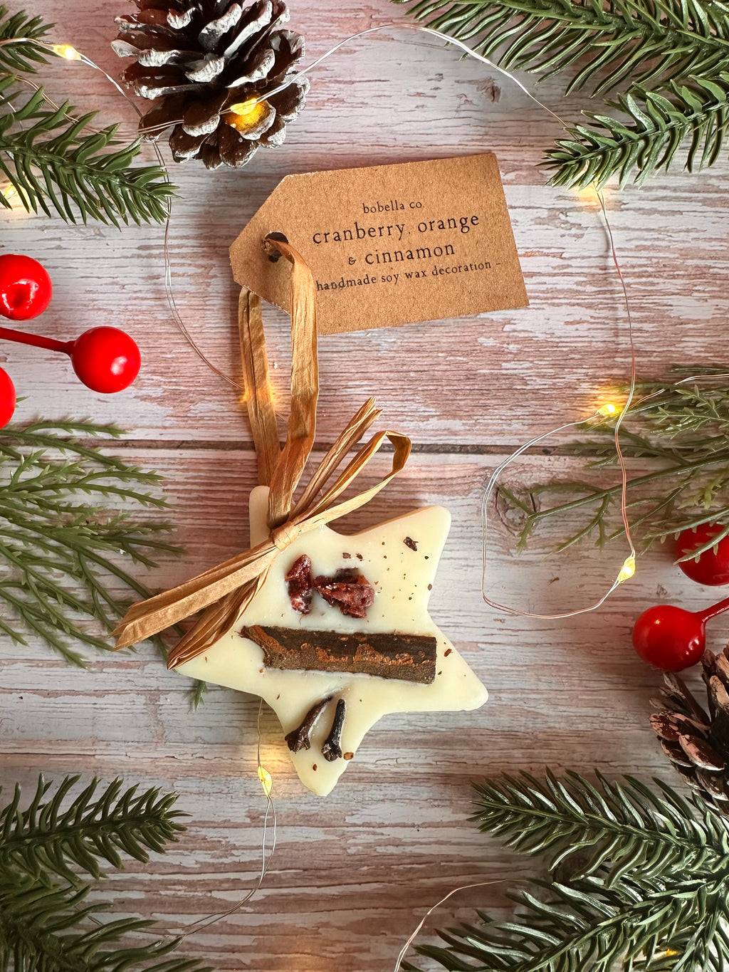 Scented Star Wax Melt Christmas Tree Decoration