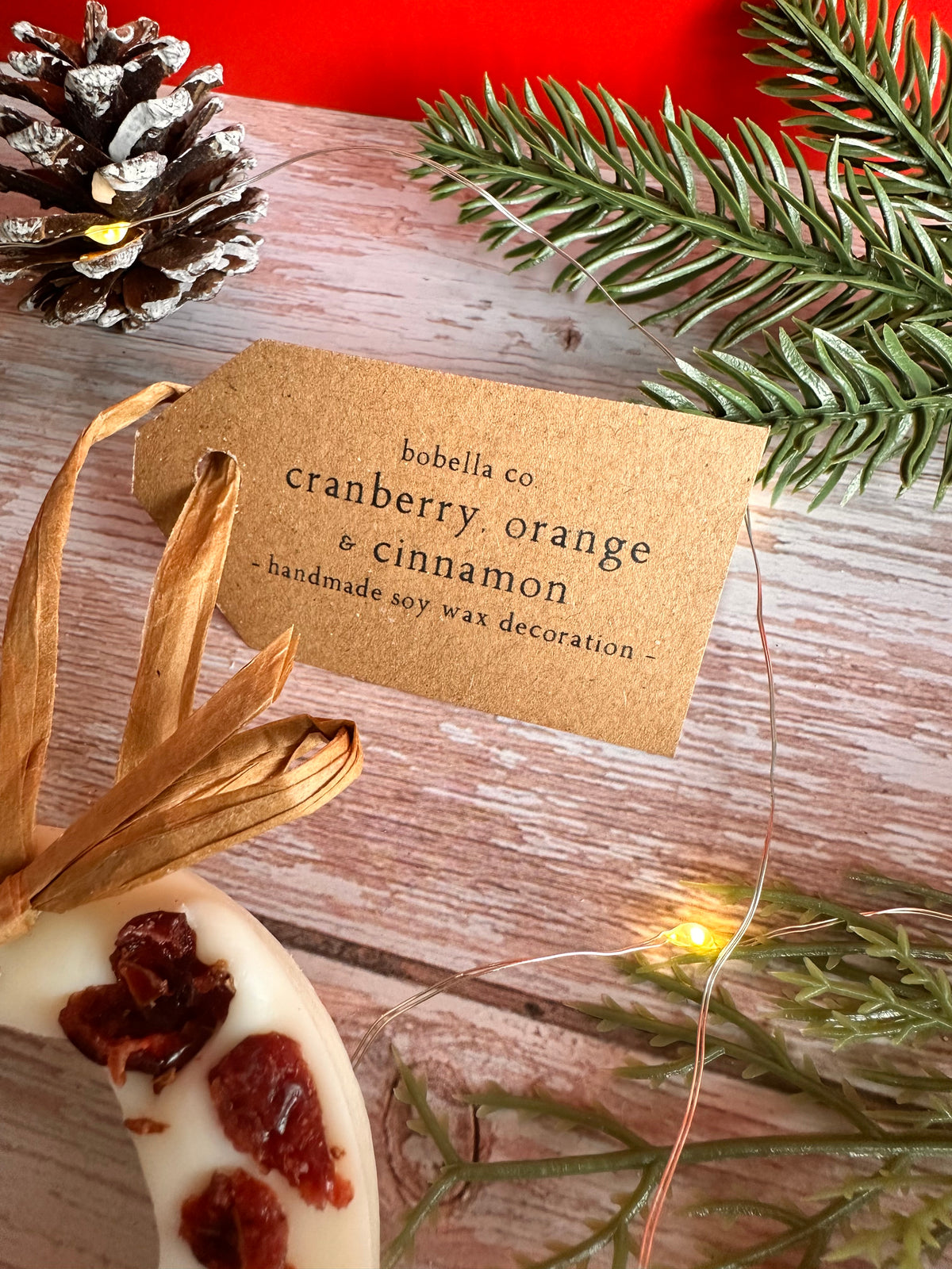 Scented Wreath Wax Melt Christmas Tree Decoration