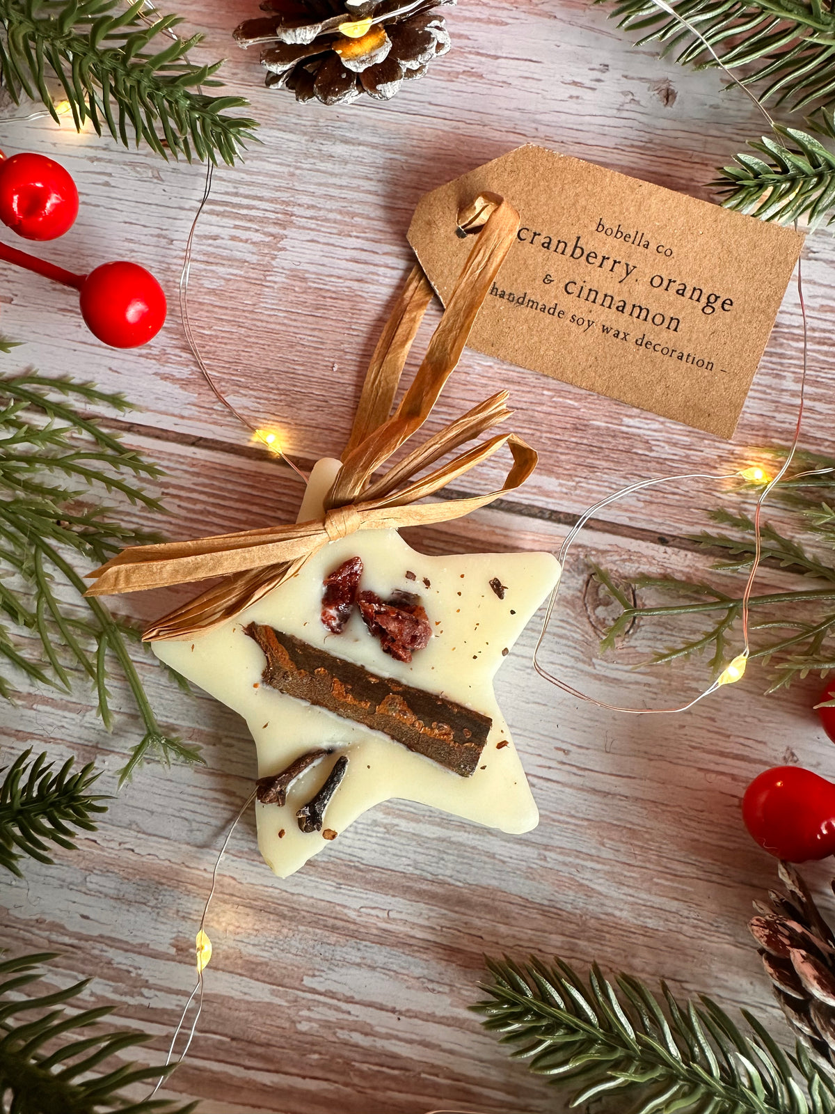 Scented Star Wax Melt Christmas Tree Decoration