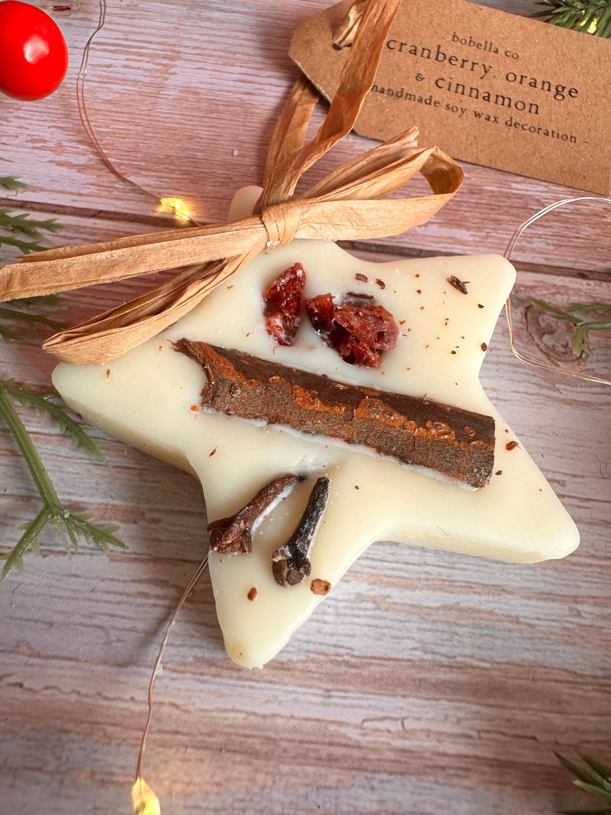 Scented Star Wax Melt Christmas Tree Decoration