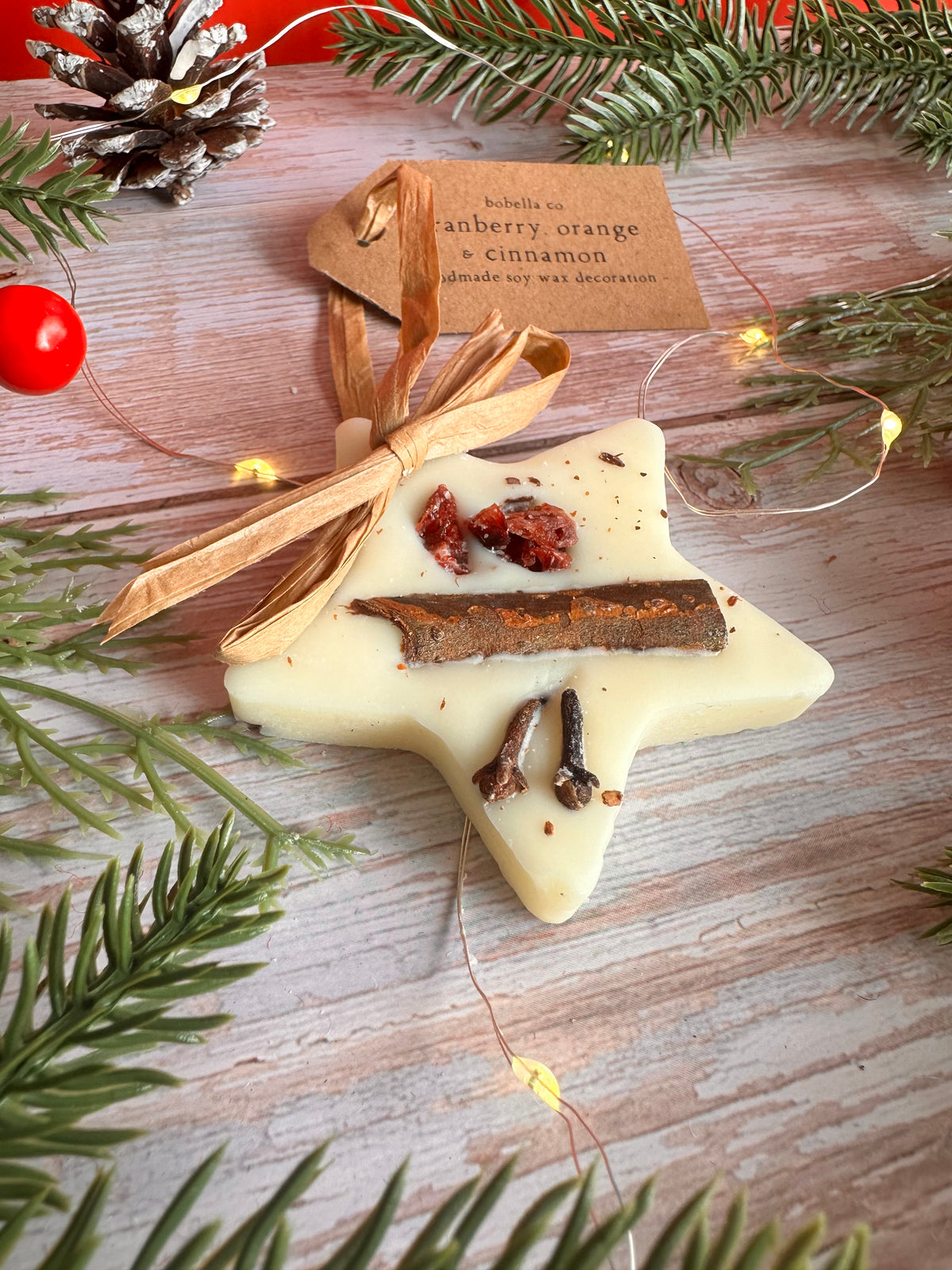 Scented Star Wax Melt Christmas Tree Decoration