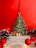 Traditional Wooden Christmas Tree Hanging Decoration