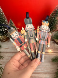 Nostalgic Set of 3 Wooden Nutcracker Hanging Decoration